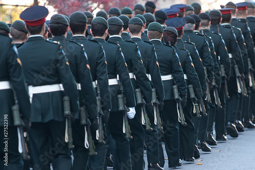 Принти на полотні Soldiers marching