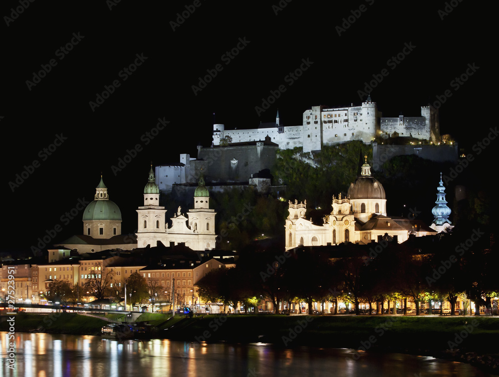 Salzburg at night