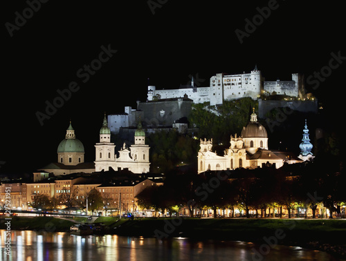 Salzburg at night