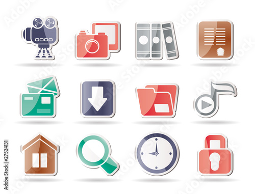 Computer and website icons - vector icon set