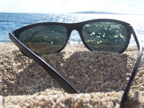 Sunglasses in the sun