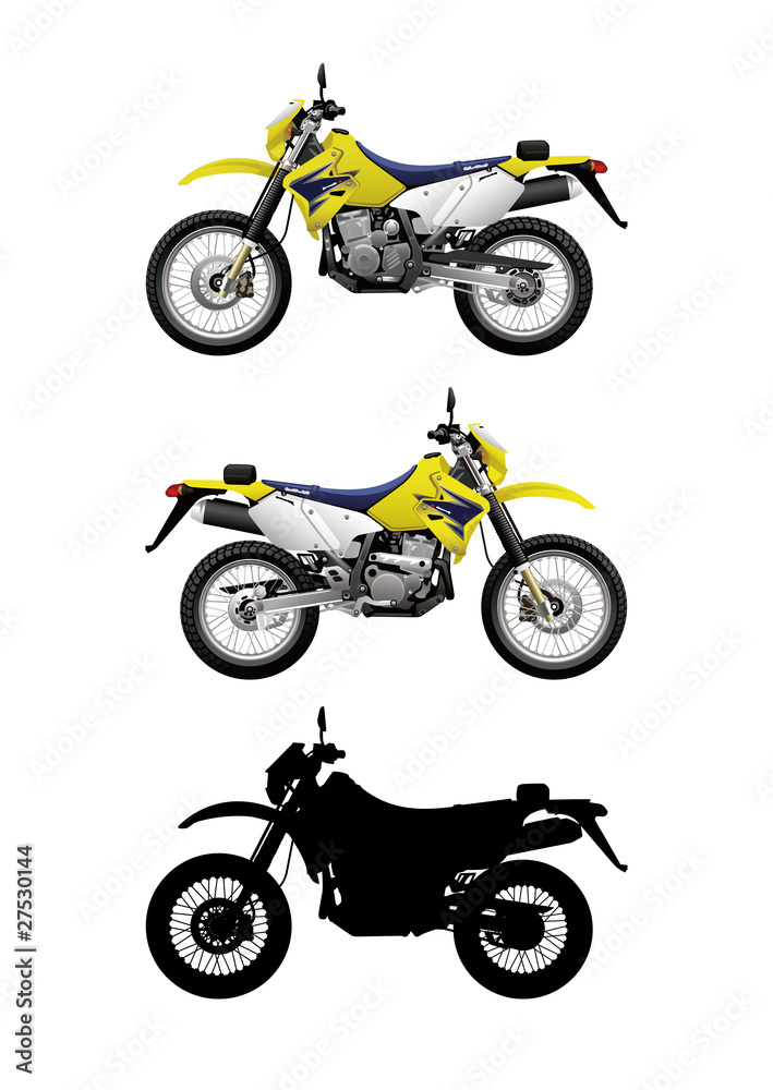 Obraz premium Vector illustrations of motorcycle