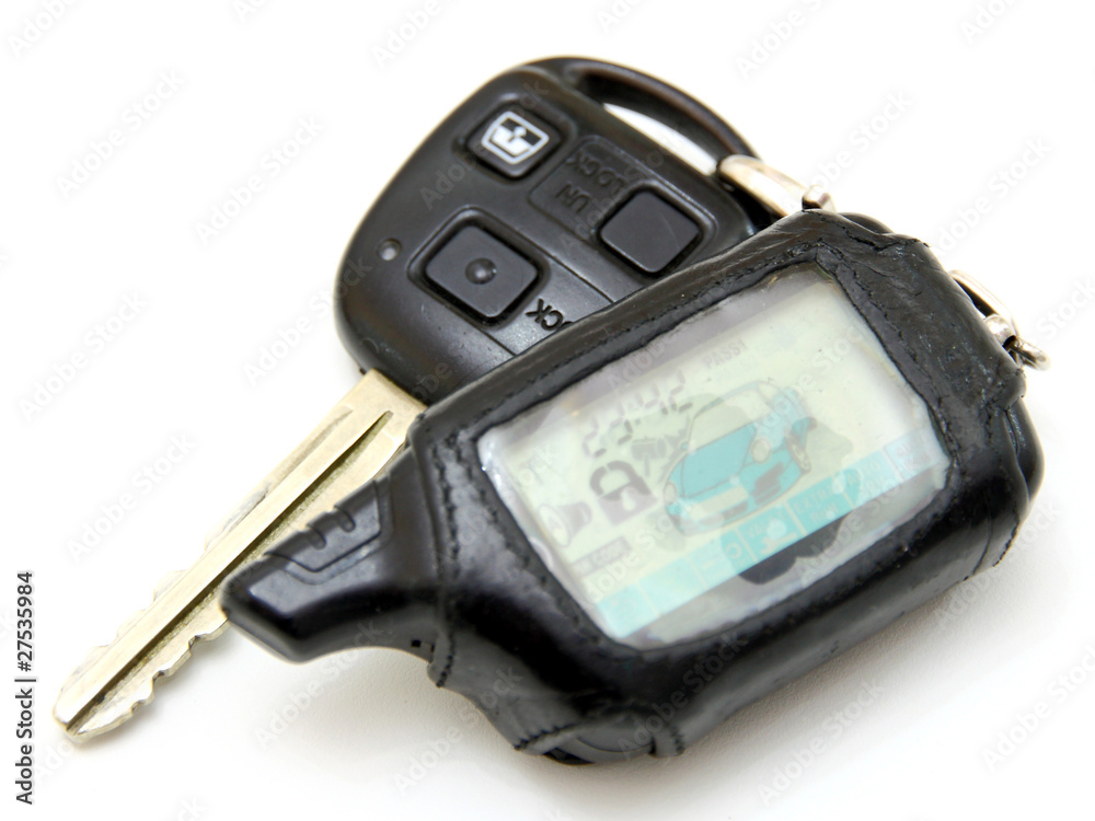 Fototapeta premium The key from the car with buttons