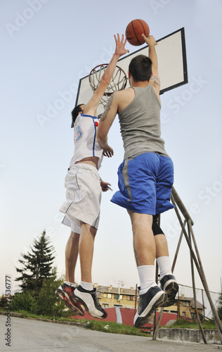 streetball  game at early morning © .shock