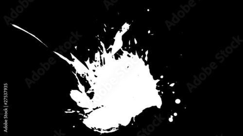 salpicadura de tinta negra