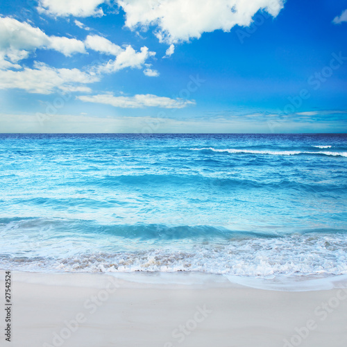 Beautiful Cancun Beach Landscape