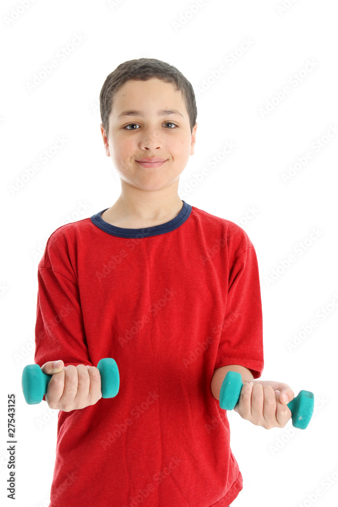 Child On White Background Child On White Background
