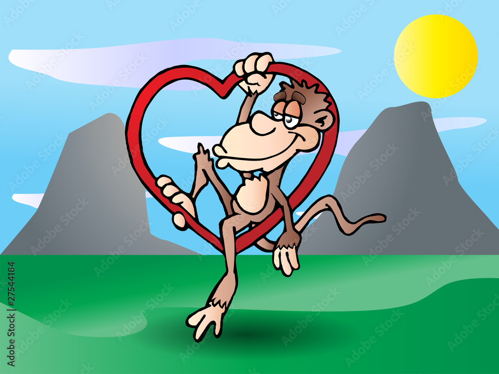 monkey in love