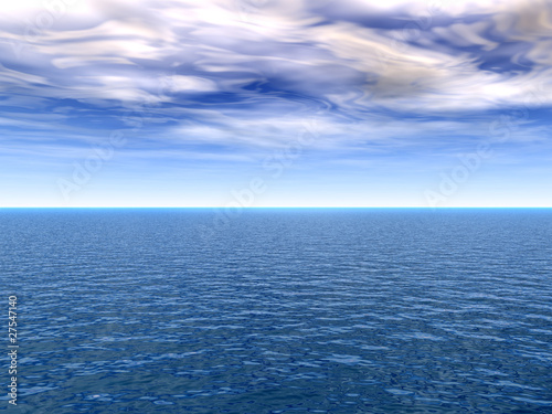 High resolution blue water and sky © high_resolution