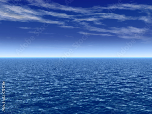 High resolution blue water and sky background