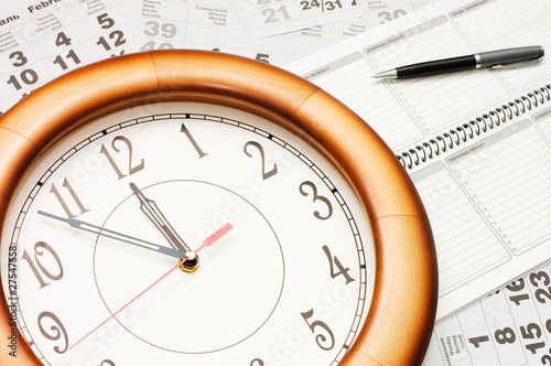 Wallpaper Mural Composite of Calendar and Clock Torontodigital.ca