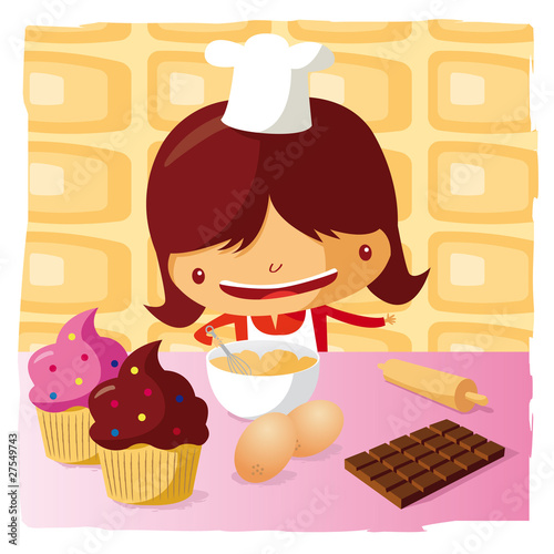 Woman baking