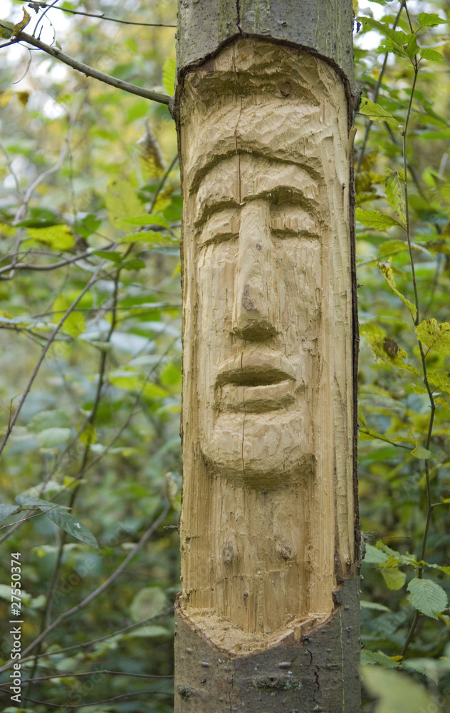 tête sculptée