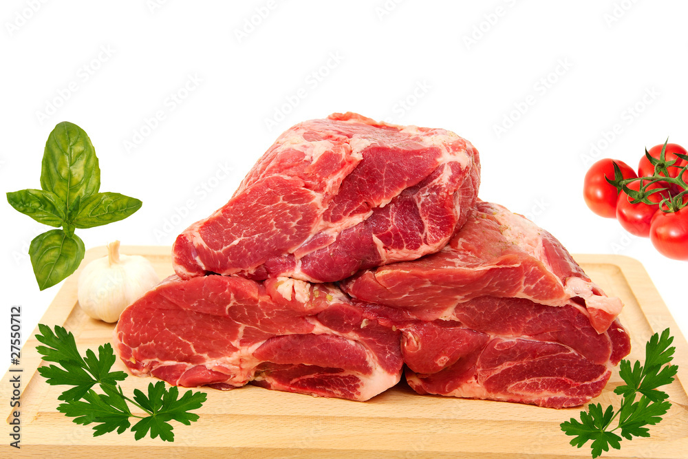 Viande d'échine de porc cru pour découpe Viande d'échine de porc cru pour découpe