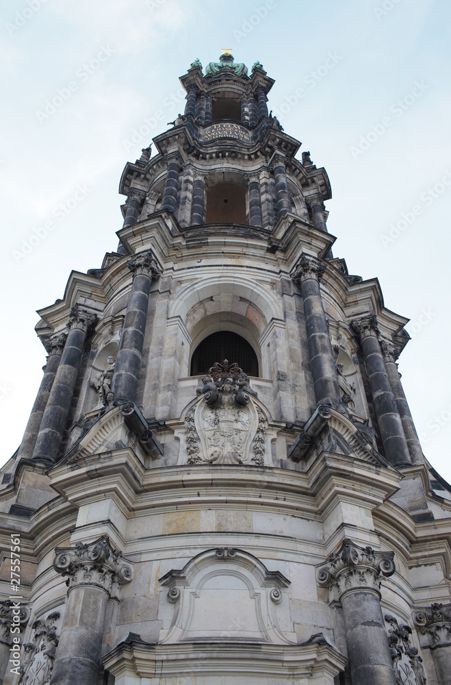 Die Spitzen des Residenzschloss Dresden