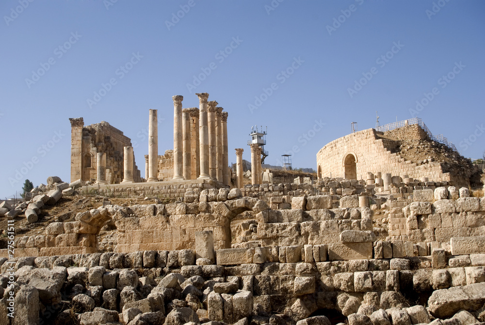 Fototapeta premium Temple of Zeus, Jerash, Jordan