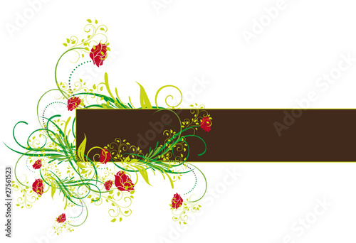 etiquette marron  vert