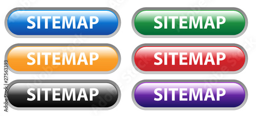 "SITEMAP" Web Buttons Set (website site map internet categories)