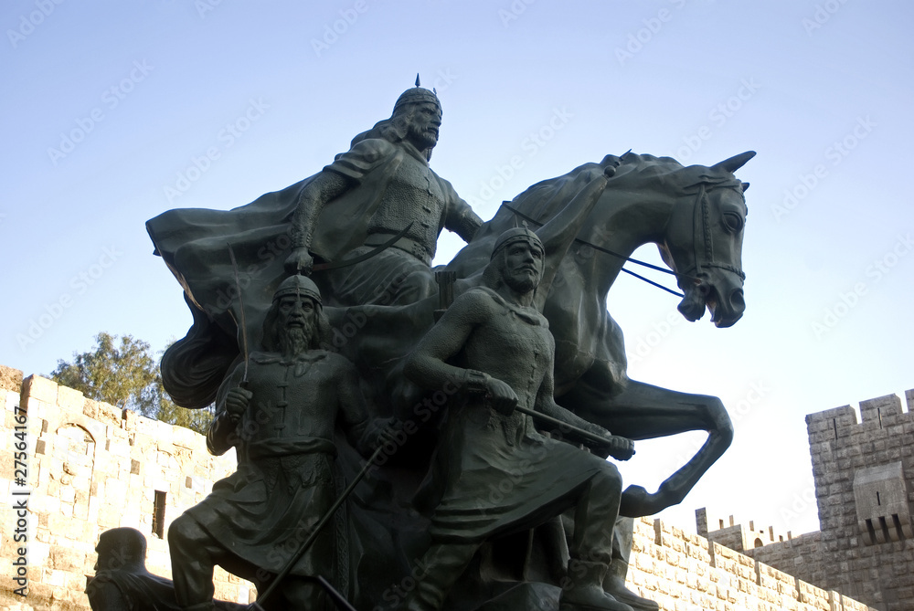 Obraz premium Saladdin Statue, Damascus, Syria