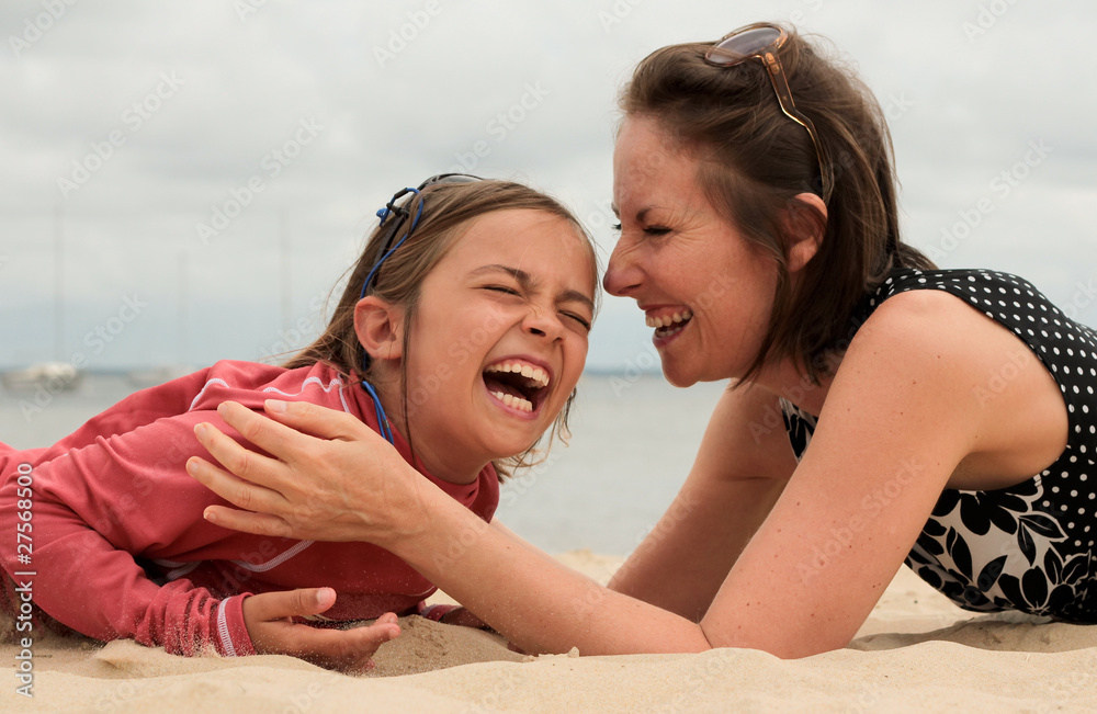 Fototapeta premium fou rire en famille