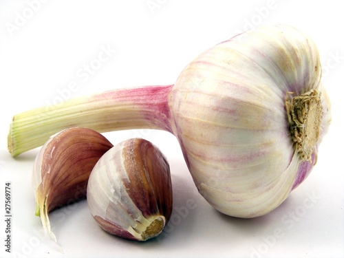 Garlic bulb with cloves