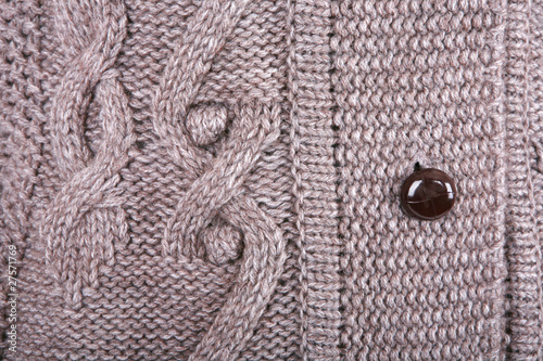 Brown knitted fabric