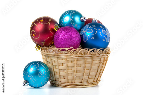 Multicolored Christmas ornaments