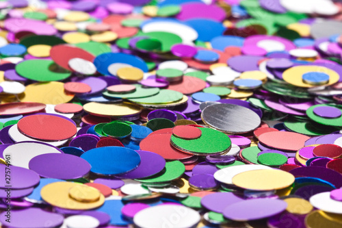 Background of multicolored confetti