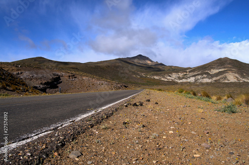 Empty road in western Patagonia, Argentina