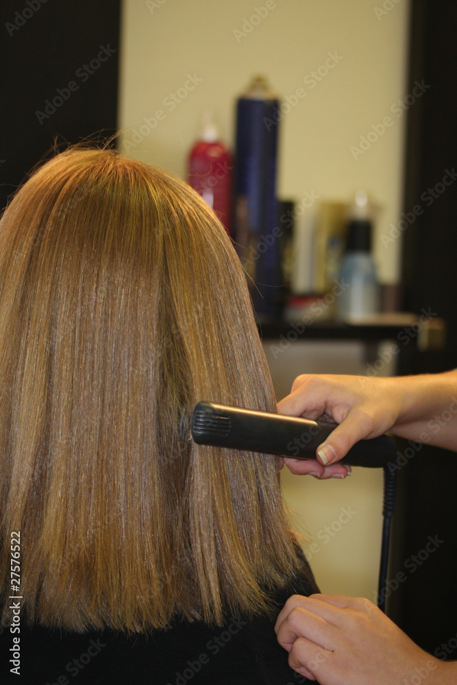 Naklejka premium Salon Straightening