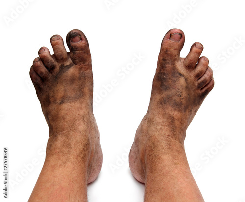 dirty unhygienic foots photo