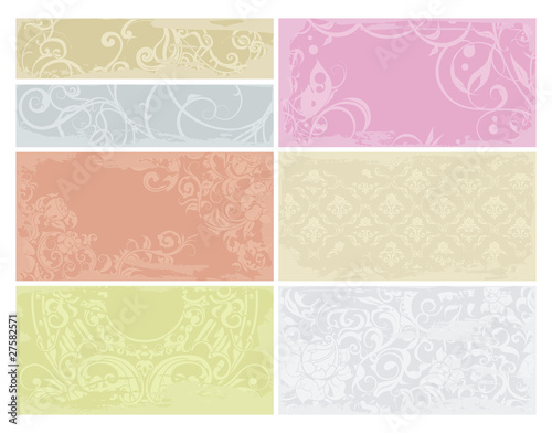 Patterned cards set