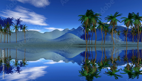 beautiful tropical landscape