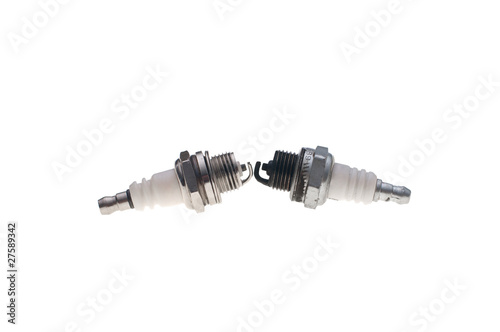 Two Spark Plugs