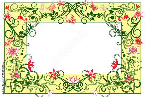 Summer decorative frame