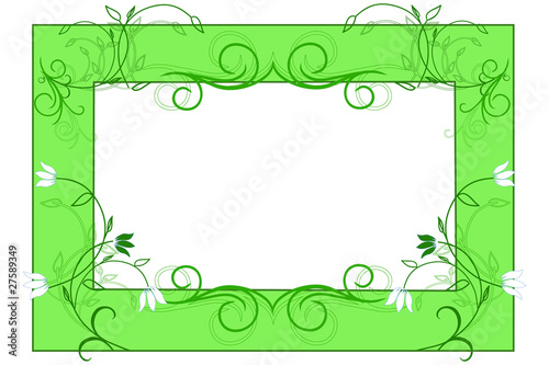 Spring decorative frame