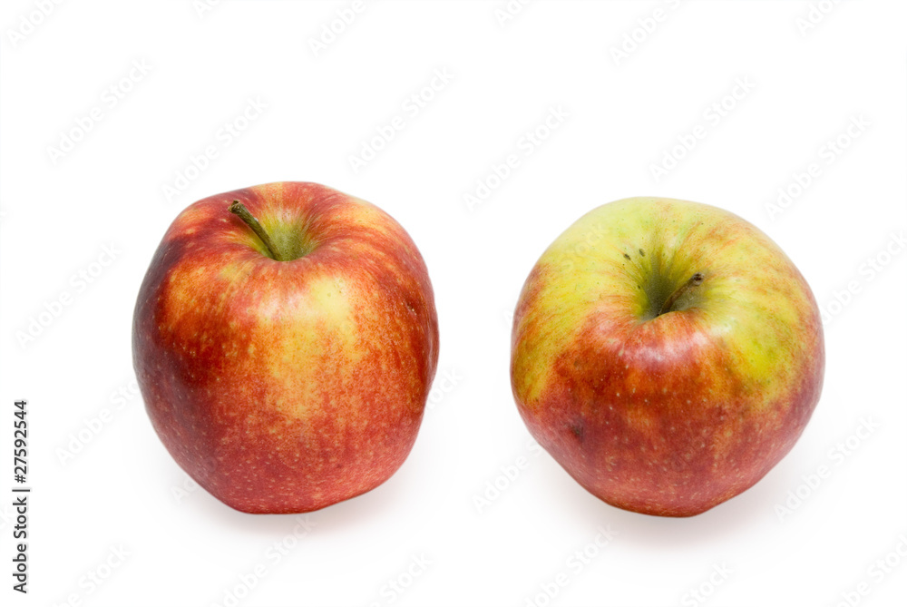 Two apple isolated on the white background Two apple isolated on the white background
