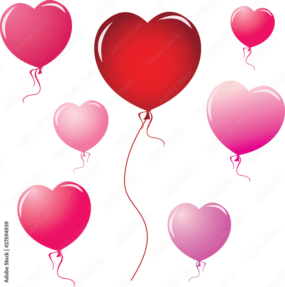 Heart shape balloons