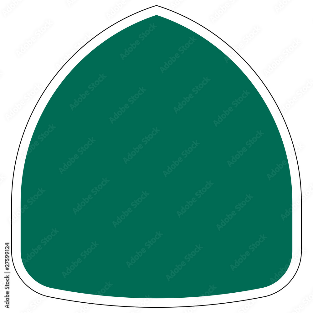 Blank American highway or route sign Blank American highway or route sign