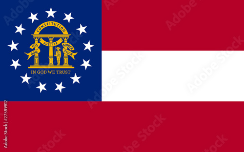 Georgia state flag photo