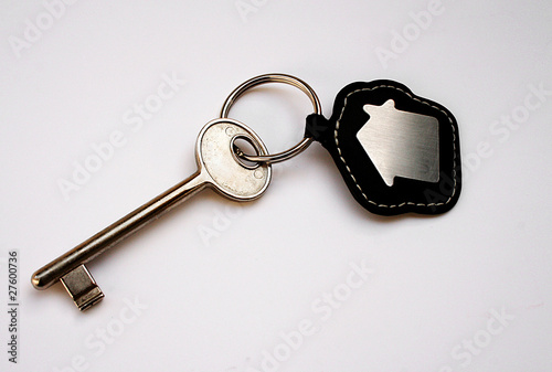 Isolated key with house icon