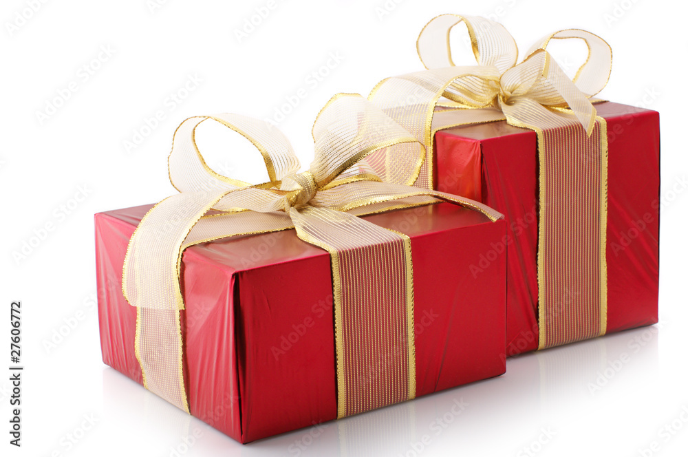 Obraz premium Red foil gifts