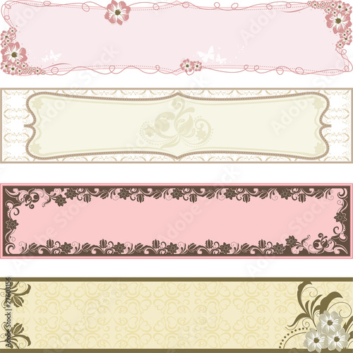 Flowers banners
