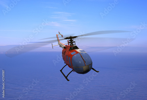 Fototapeta Naklejka Na Ścianę i Meble -  Civilian helicopter