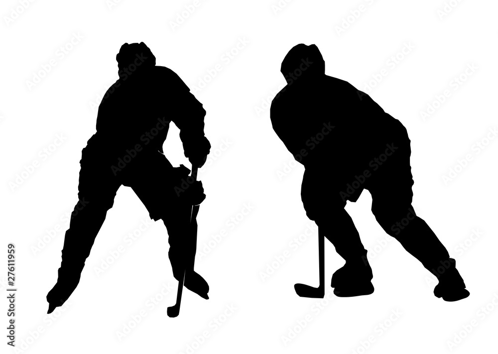 Fototapeta premium Illustration of playing ice hockey