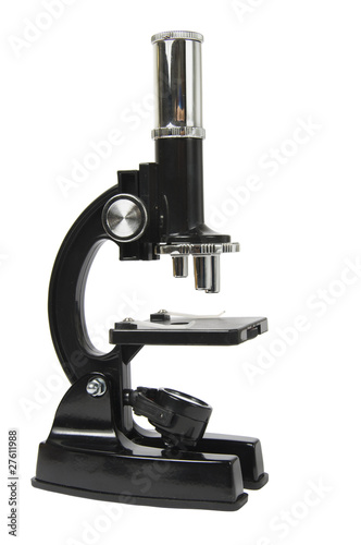 Microscope isolated on white background