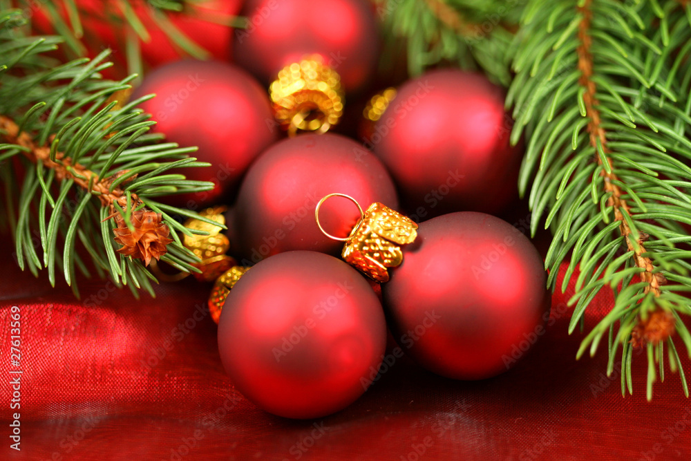 Fototapeta premium Christmas baubles