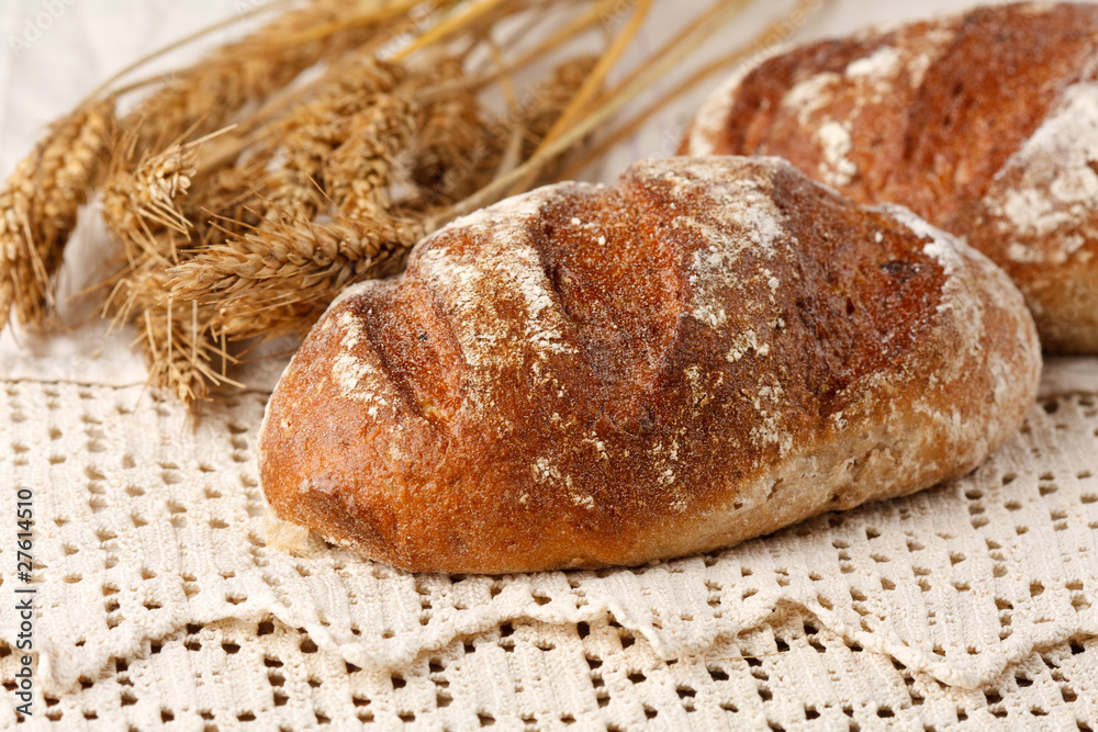 fresh bread on the table