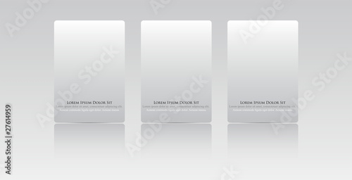 Vector website menu template