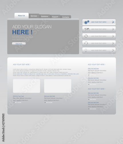 vector corporate website template